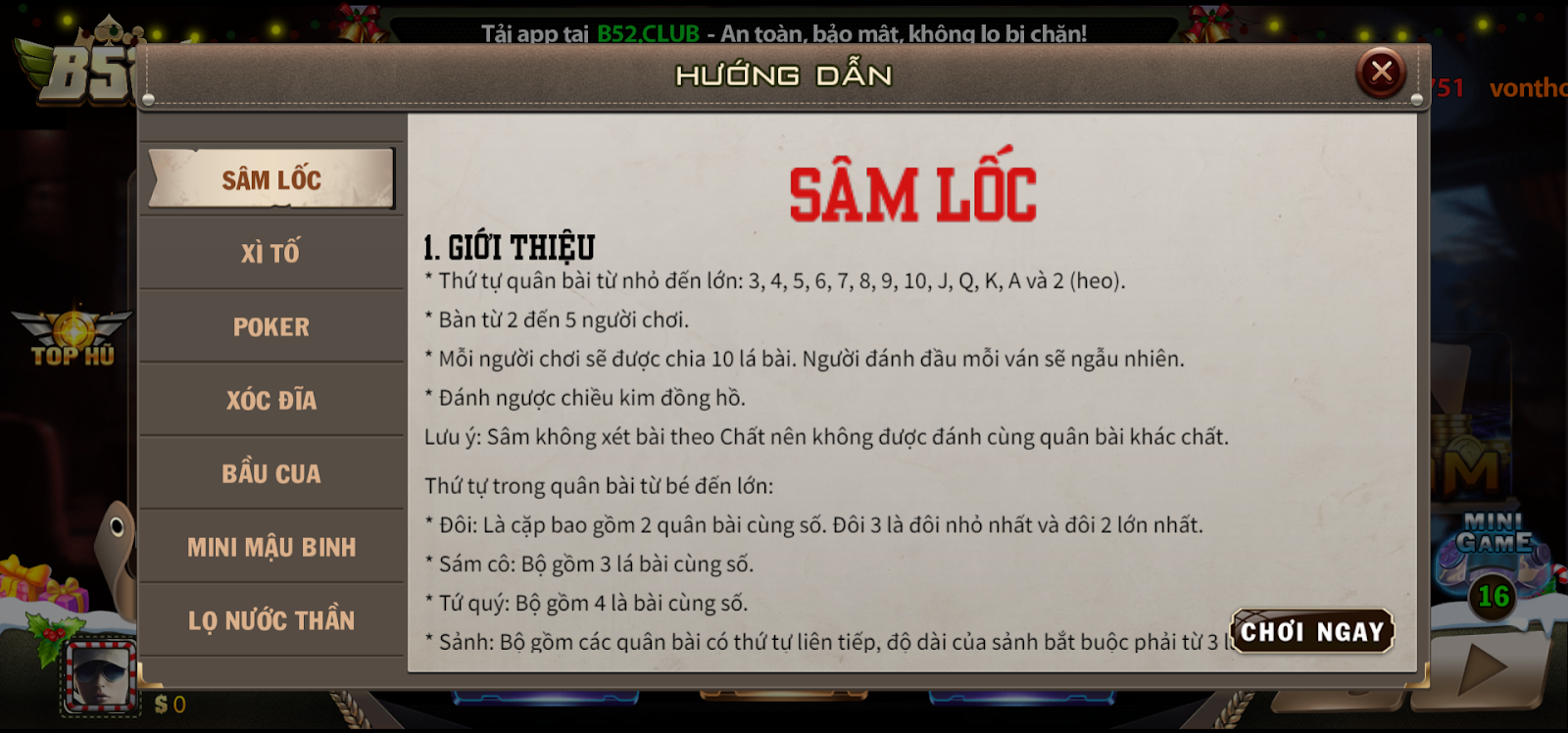 Sâm Lốc Vip79 - Tựa game bài lý tưởng cho mọi game thủ