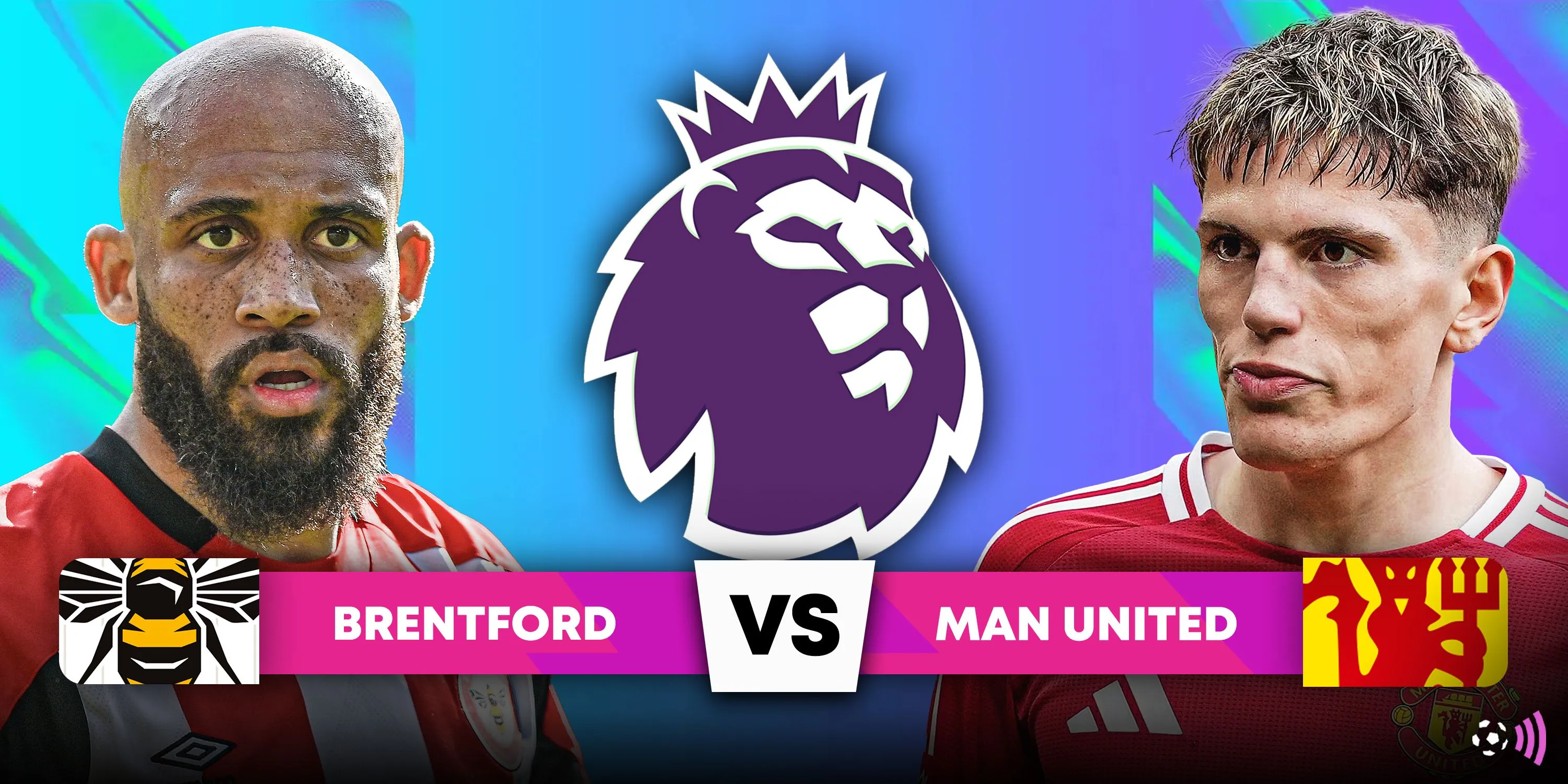 Alejandro Garnacho của Man Utd tranh bóng với cầu thủ Brentford