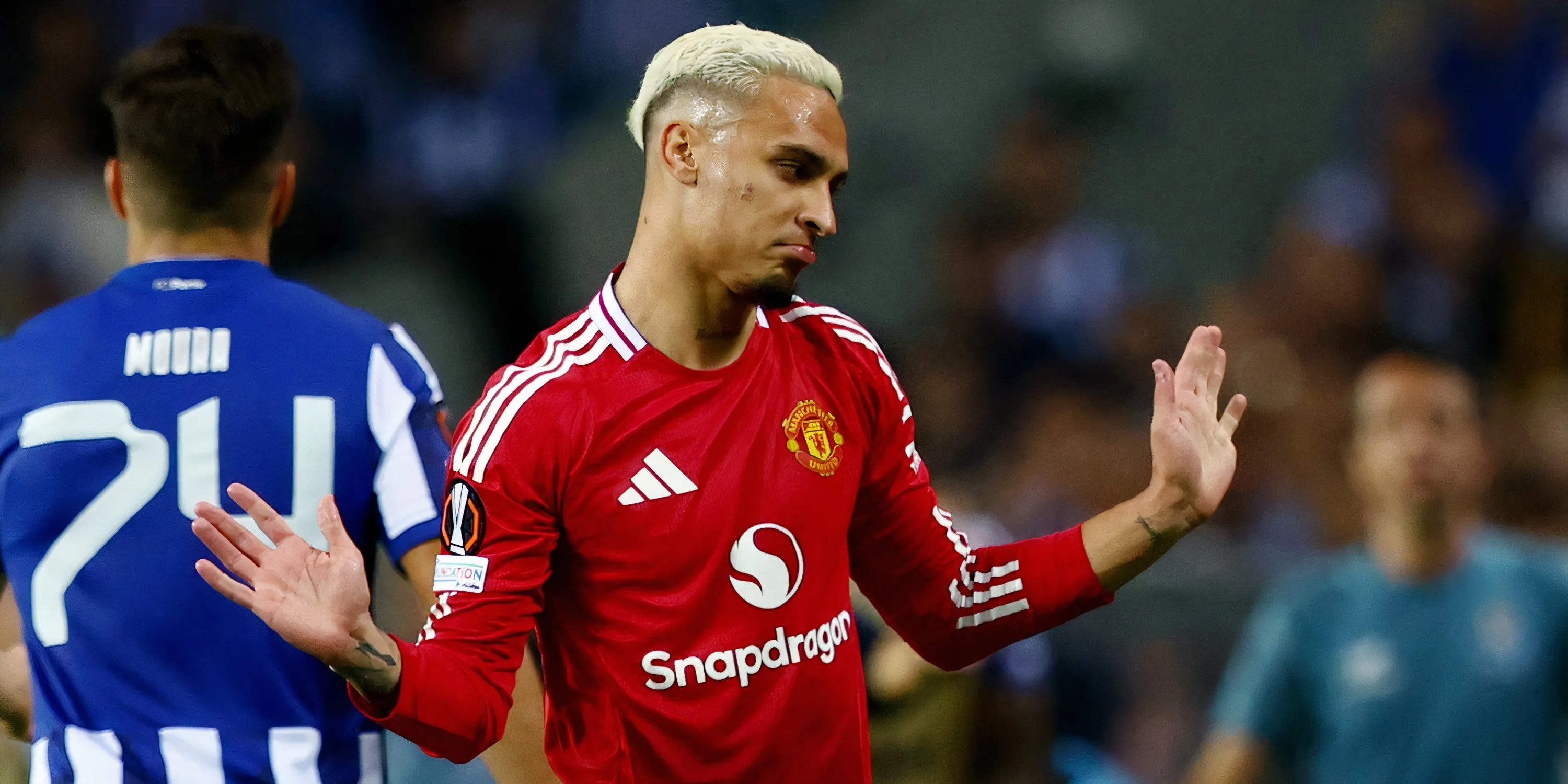 Antony trong màu áo Manchester United thể hiện phong độ đáng thất vọng