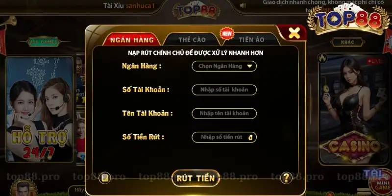 Cách Thức Rút Tiền Top88 Nhanh Chóng An Toàn Cho Người Mới 13 Cách Thức Rút Tiền Top88 Nhanh Chóng An Toàn Cho Người Mới