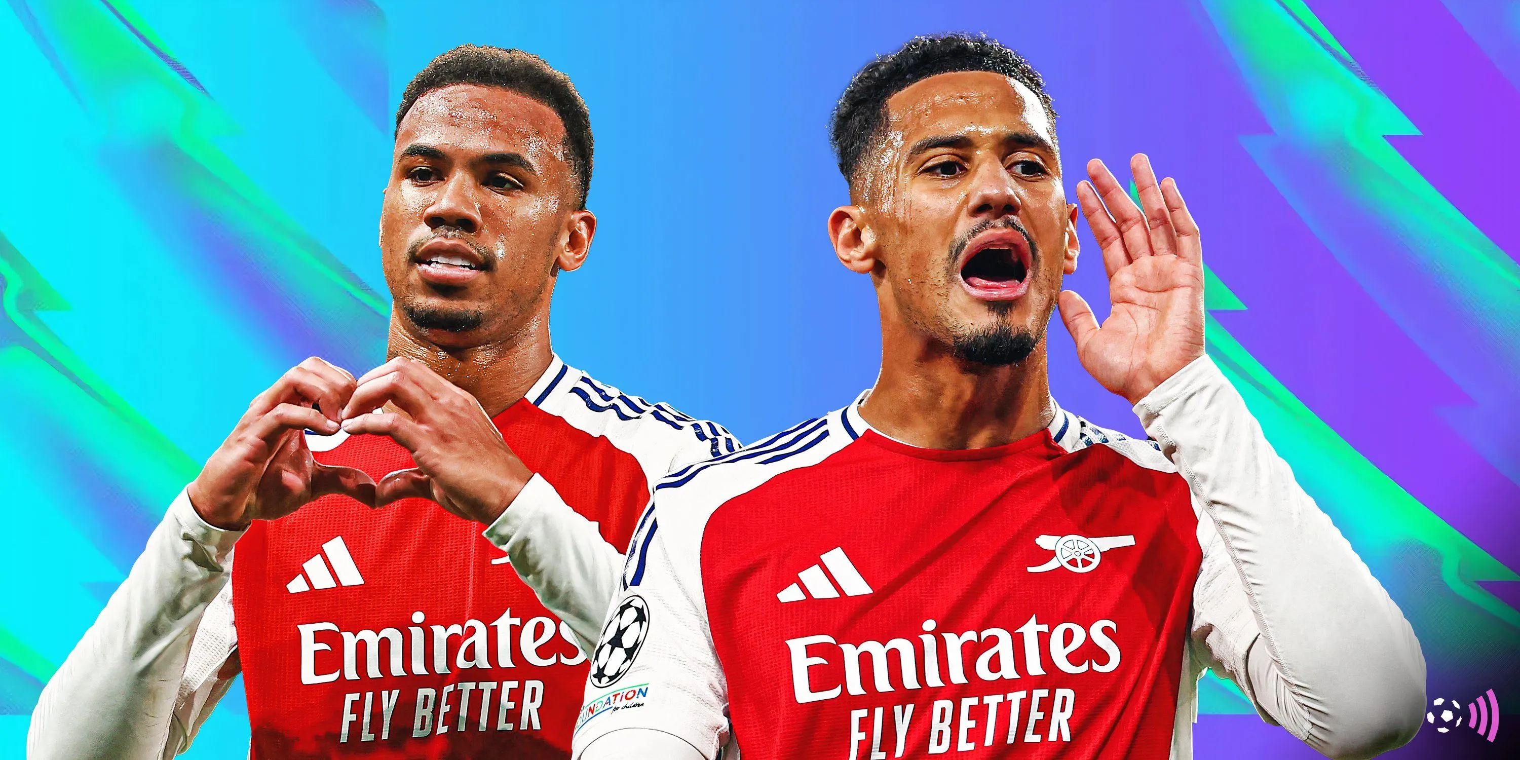 Gabriel Magalhaes và William Saliba - cặp trung vệ thép của Arsenal tại Premier League
