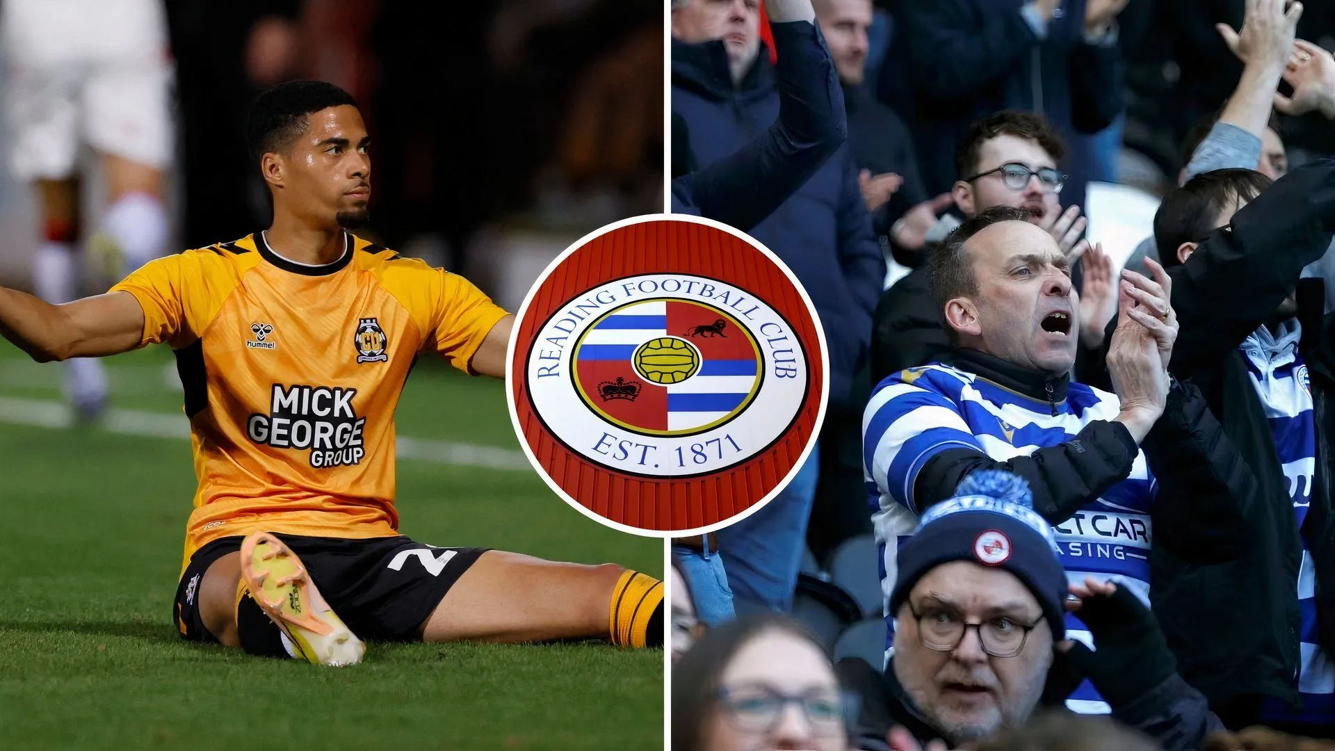 Harvey Knibbs tri ân người hâm mộ Reading FC sau trận đấu