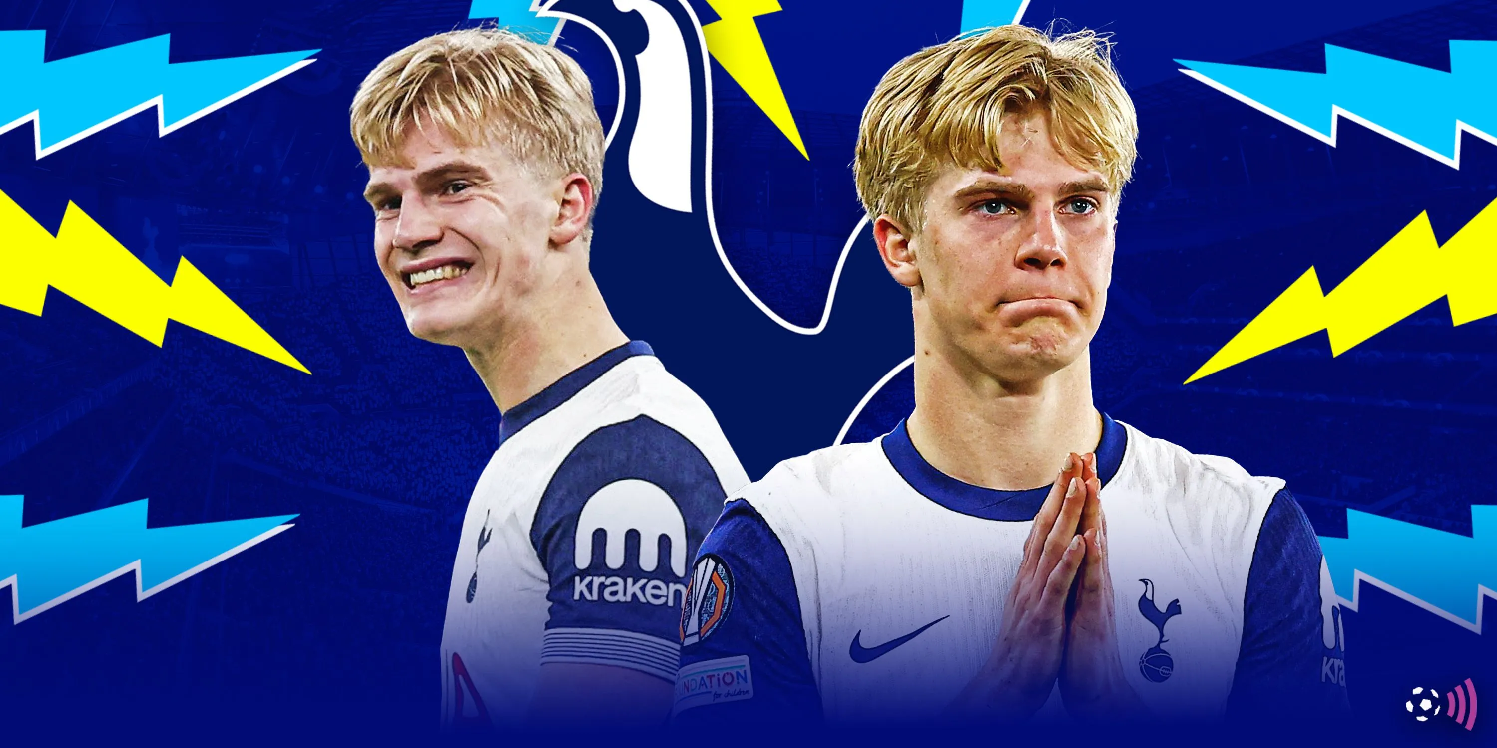 Lucas Bergvall trong màu áo Tottenham Hotspur