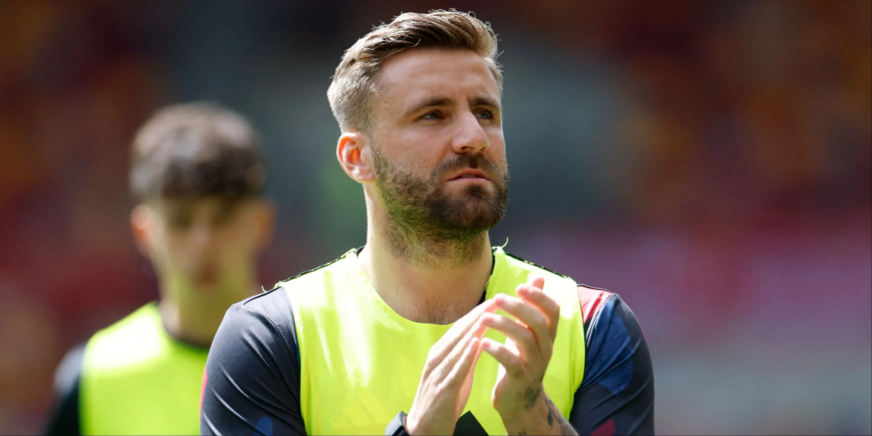 Luke Shaw trong màu áo Manchester United gặp khó khăn ở mùa giải này