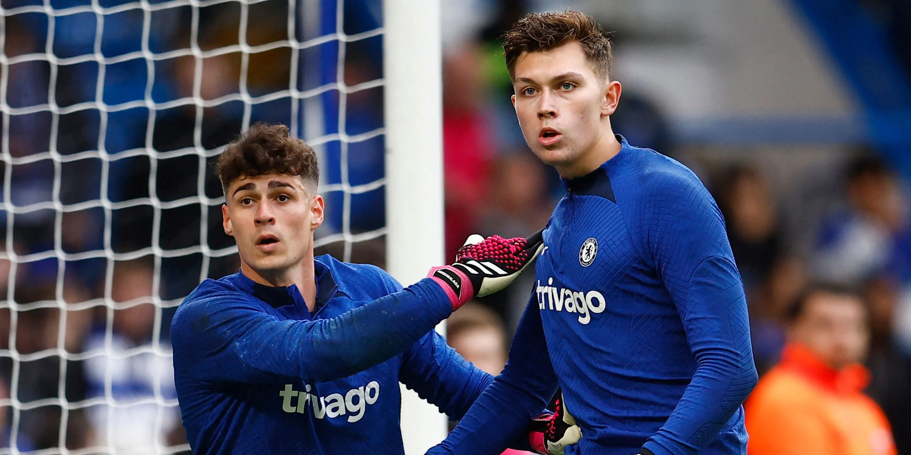 Thủ môn Gabriel Slonina trong màu áo Chelsea tại Premier League
