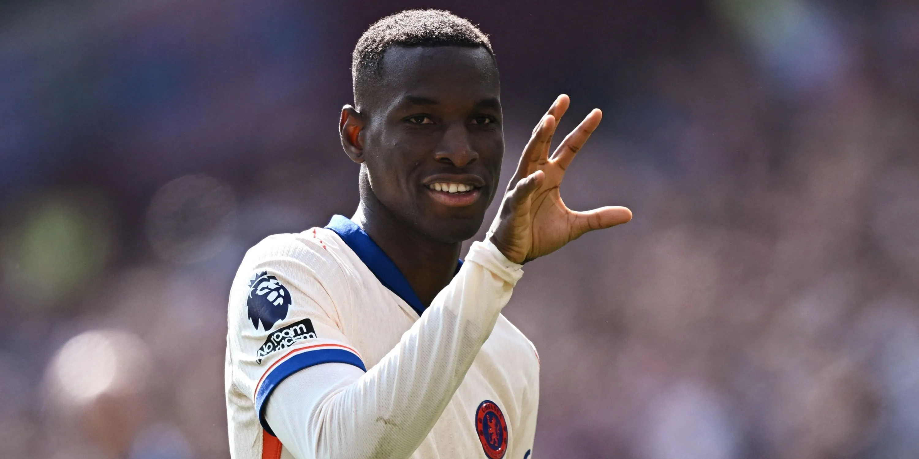 Tiền đạo Nicolas Jackson trong một pha bóng cho Chelsea tại Ngoại hạng Anh