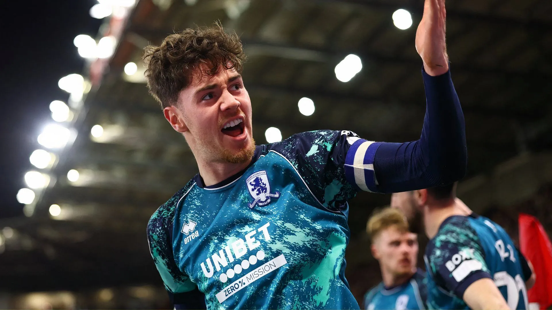 Hayden Hackney, tiền vệ trẻ triển vọng của Middlesbrough, trong một trận đấu ở Championship.