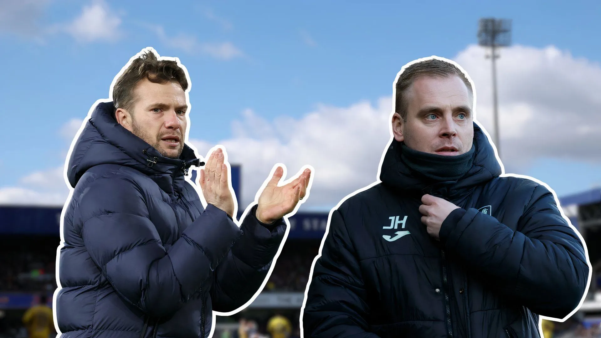 HLV Johannes Hoff Thorup (phải) cùng Tom Cleverley, người từng được QPR liên hệ trước đó