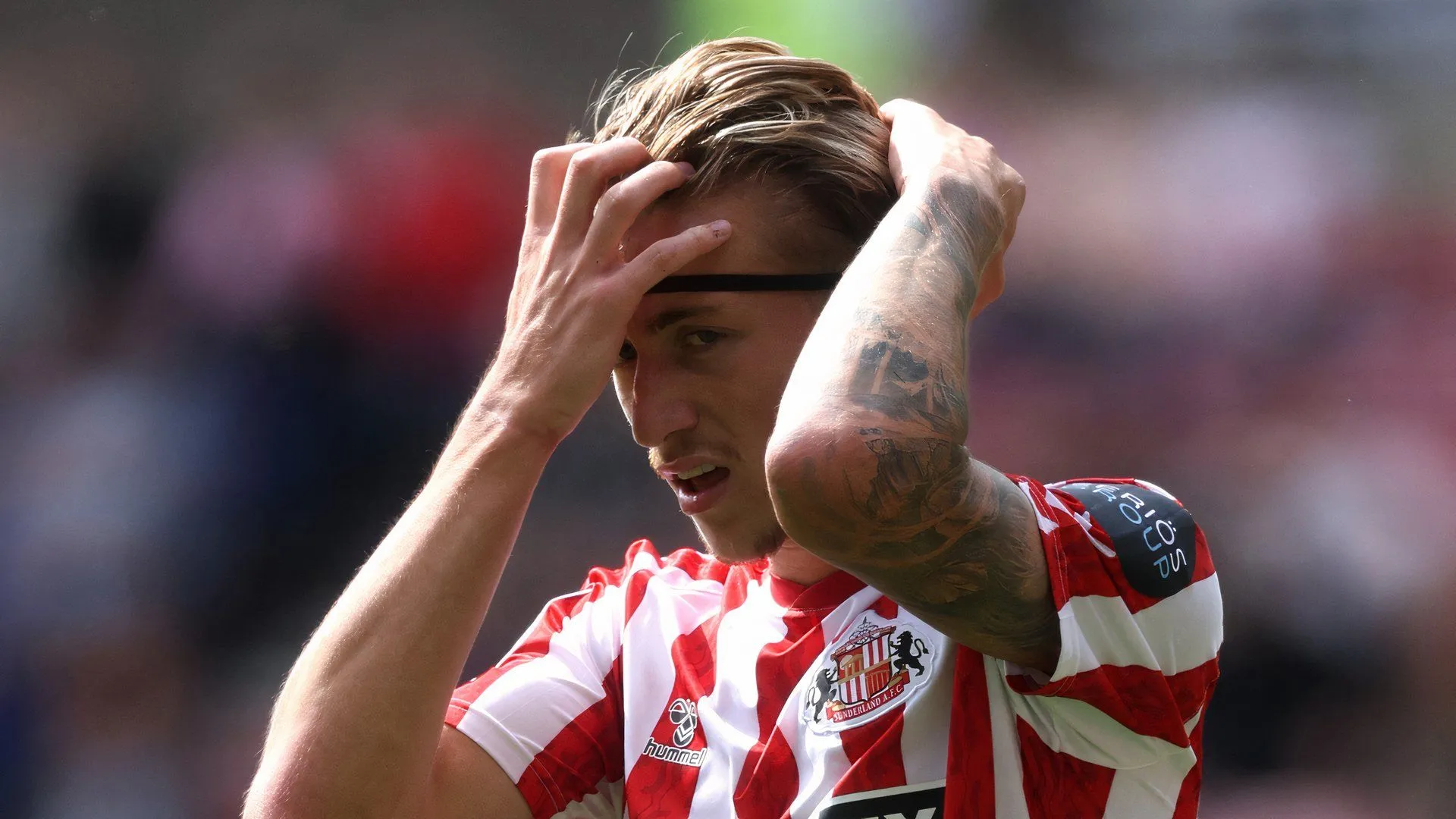 Jack Clarke khi còn thi đấu cho Sunderland tại Championship