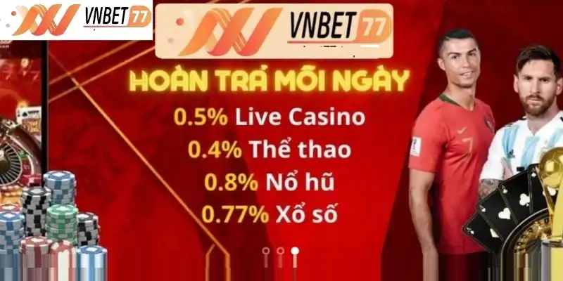 Nhà cái Vnbet77 tung khuyến mãi hot nhất thị trường