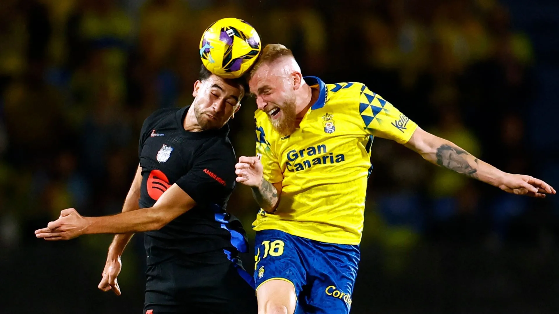 Oli McBurnie trong màu áo Las Palmas