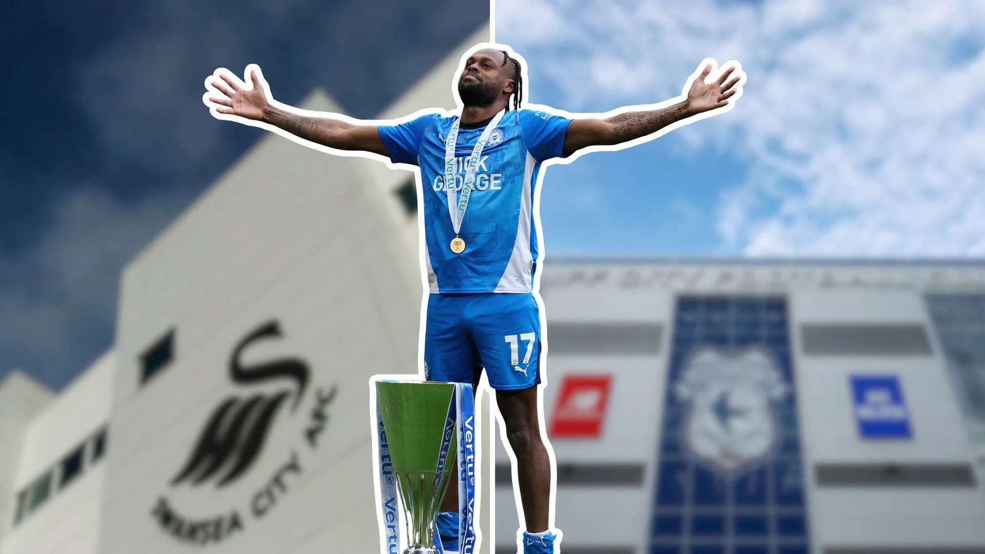 Tiền đạo Ricky-Jade Jones, mục tiêu chuyển nhượng của Cardiff và Swansea