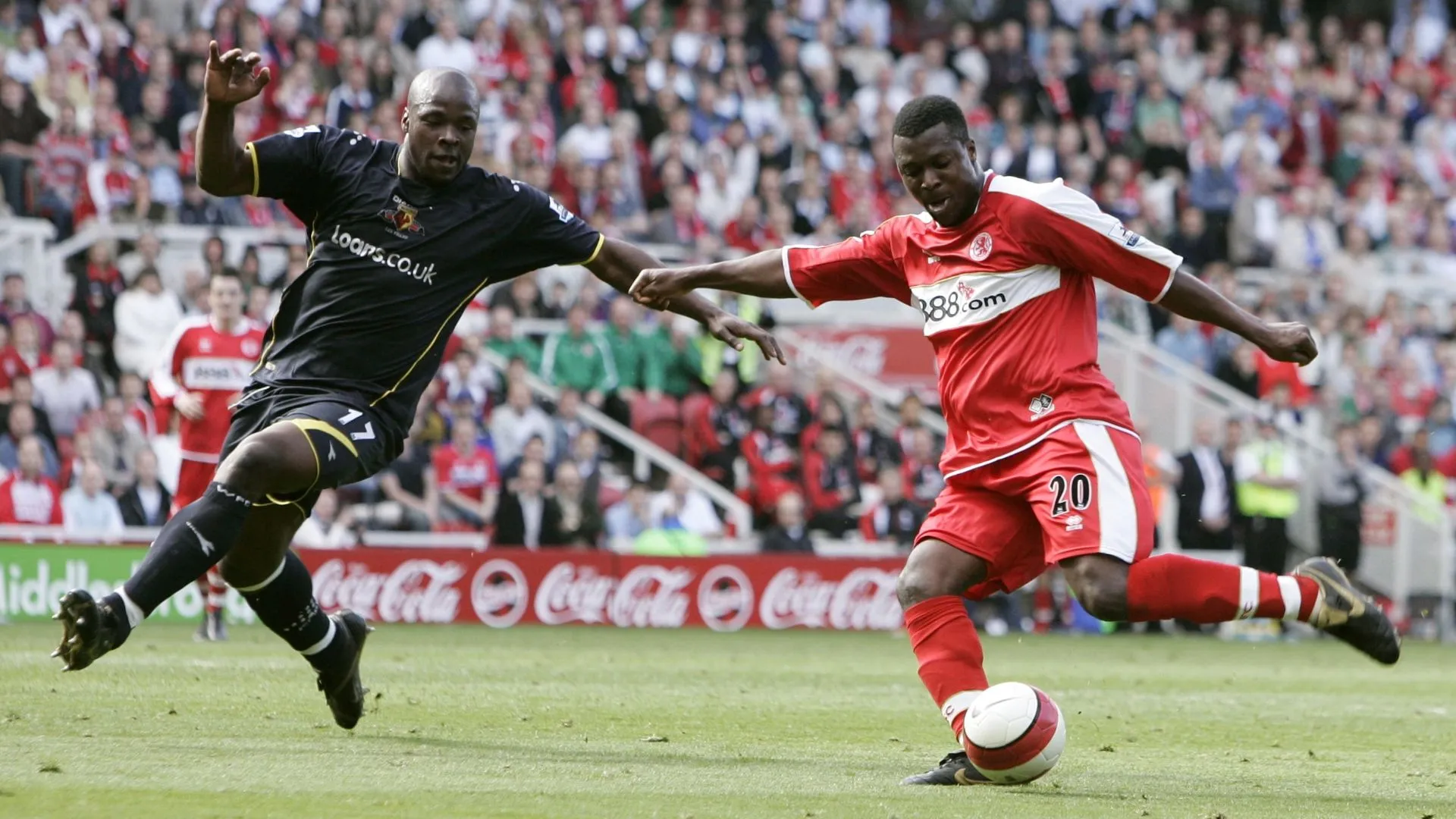 Tiền đạo Yakubu trong màu áo Middlesbrough tại Premier League