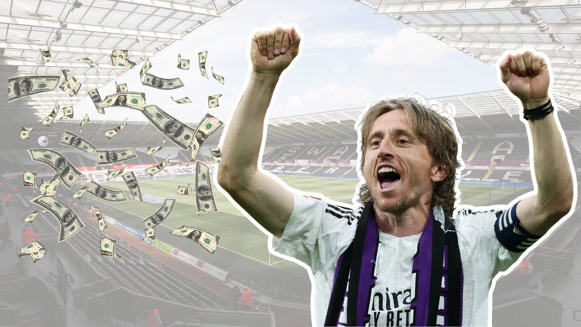 Tiền vệ Luka Modric, người vừa trở thành cổ đông tại Swansea City