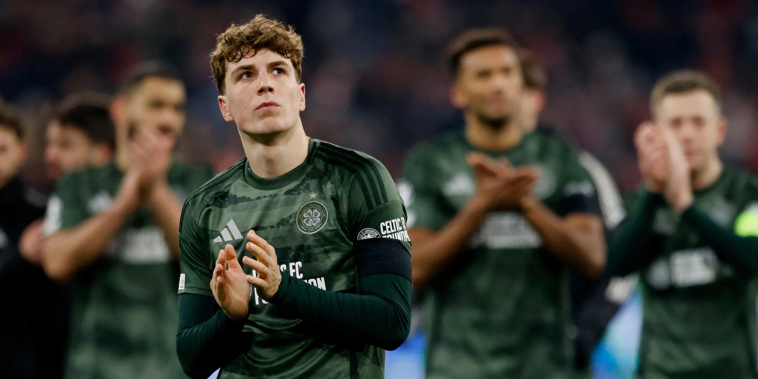 Arne Engels thi đấu cho Celtic tại Champions League