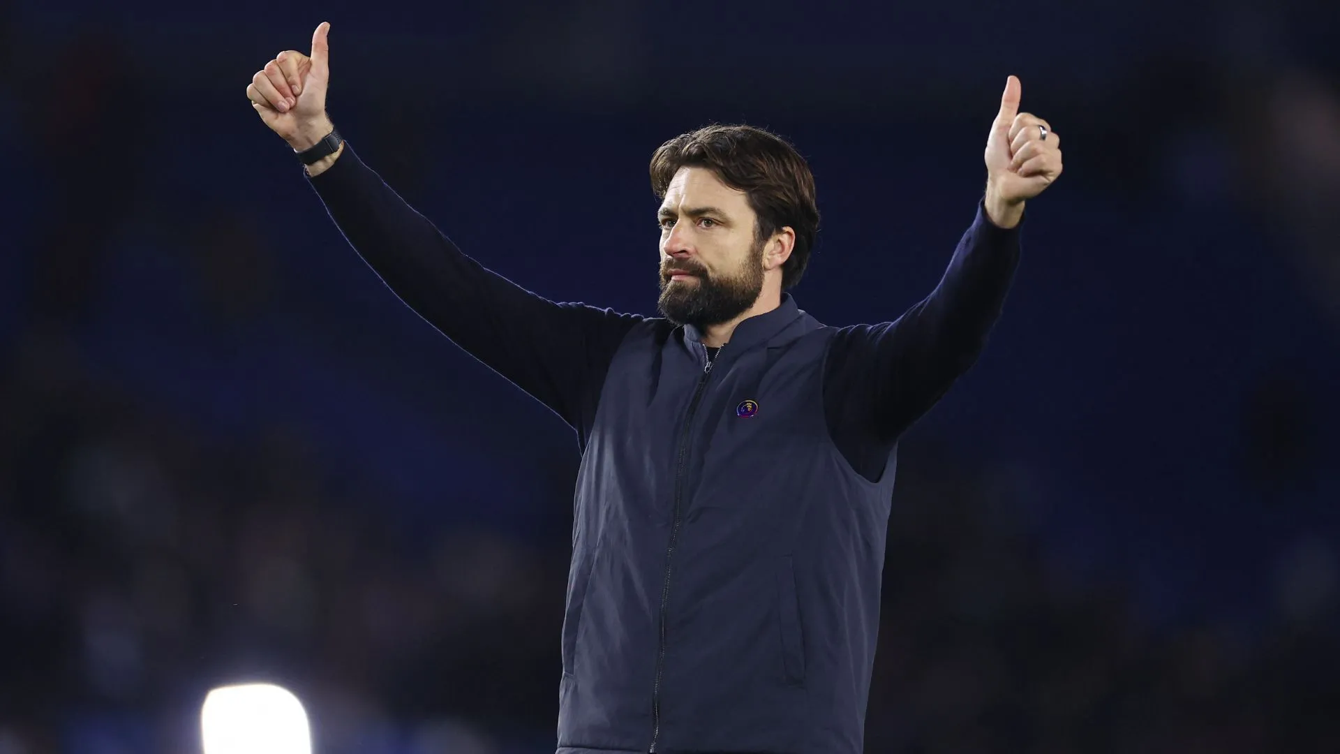 Huấn luyện viên Russell Martin của Rangers, người được cho là có thể thu hút Jesurun Rak-Sakyi đến Ibrox.