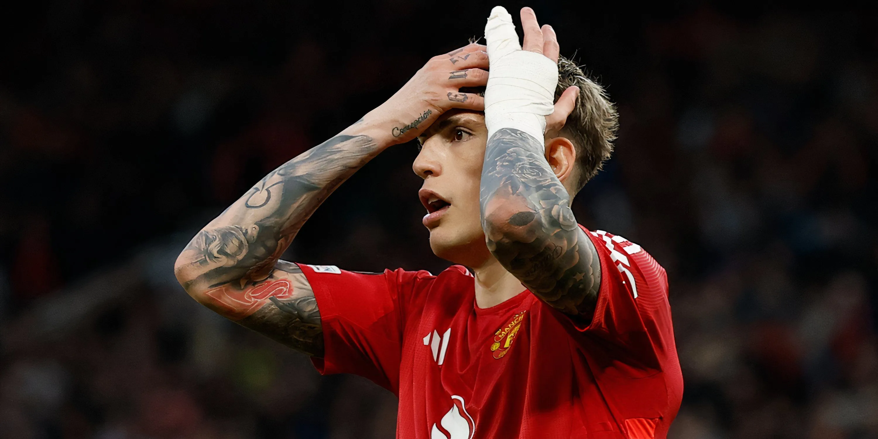 Tiền đạo trẻ Alejandro Garnacho trong trận đấu cho Manchester United