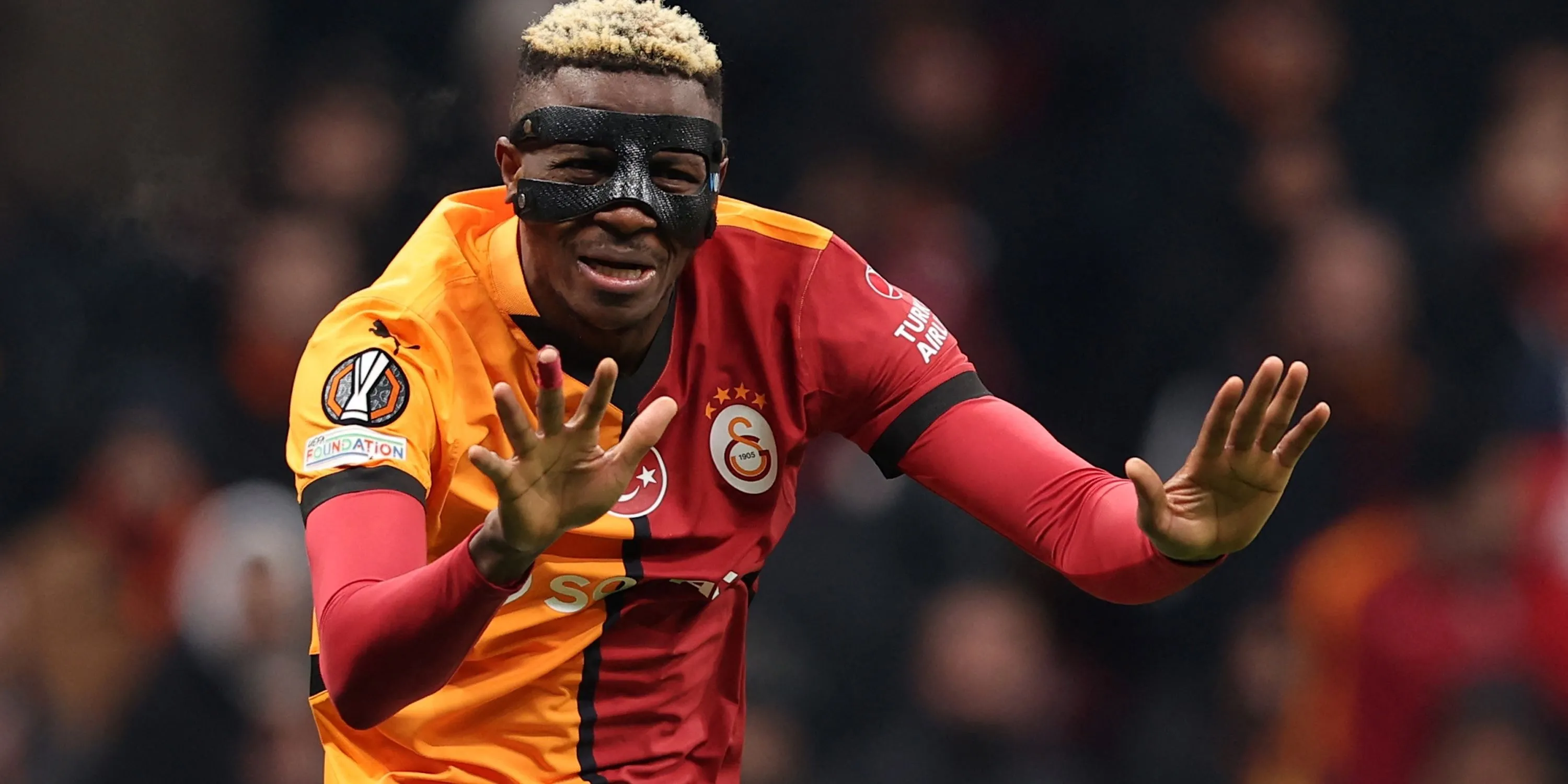 Tiền đạo Victor Osimhen thi đấu cho Galatasaray