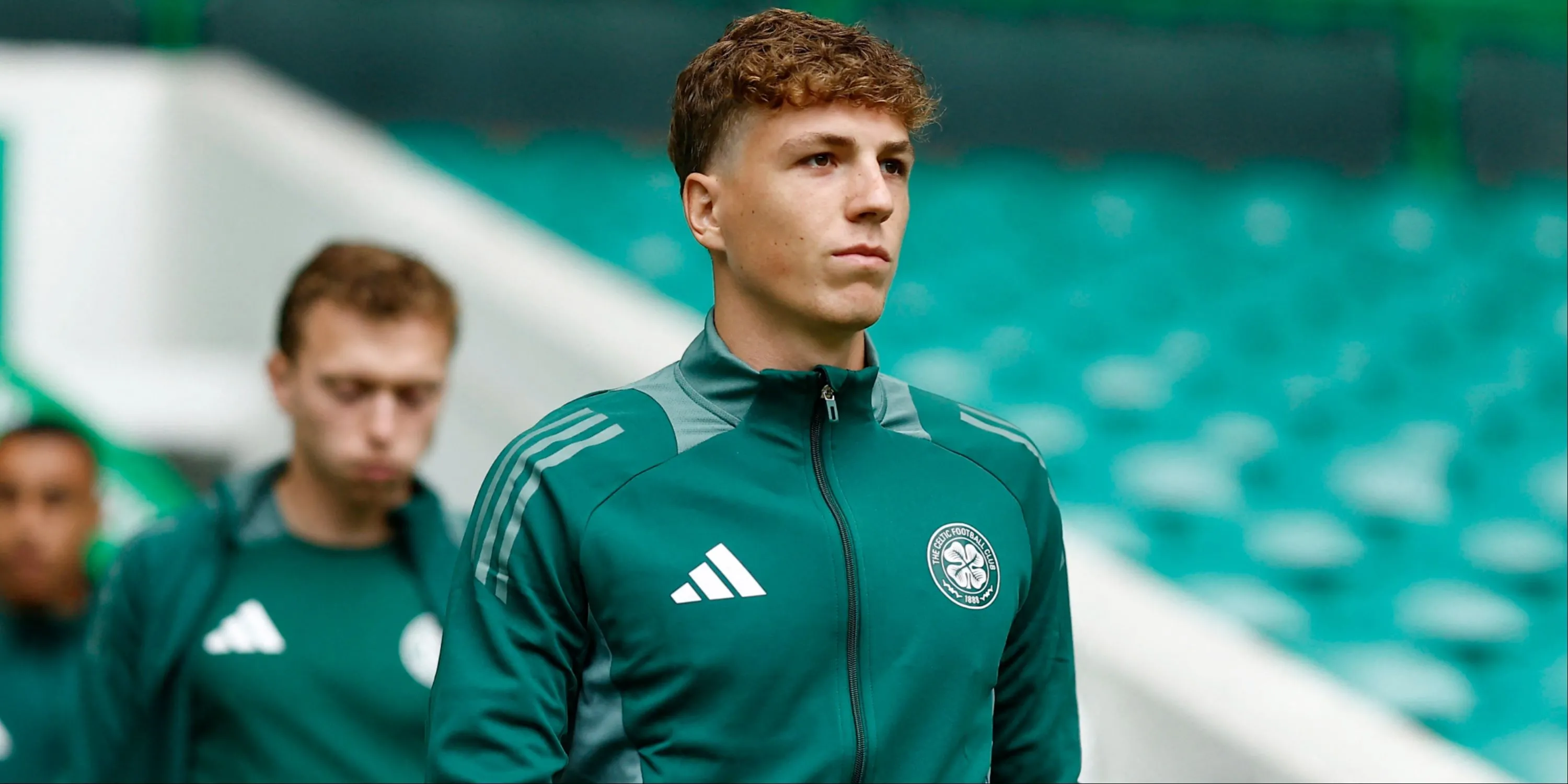 Tiền vệ Arne Engels ăn mừng cùng đồng đội Celtic