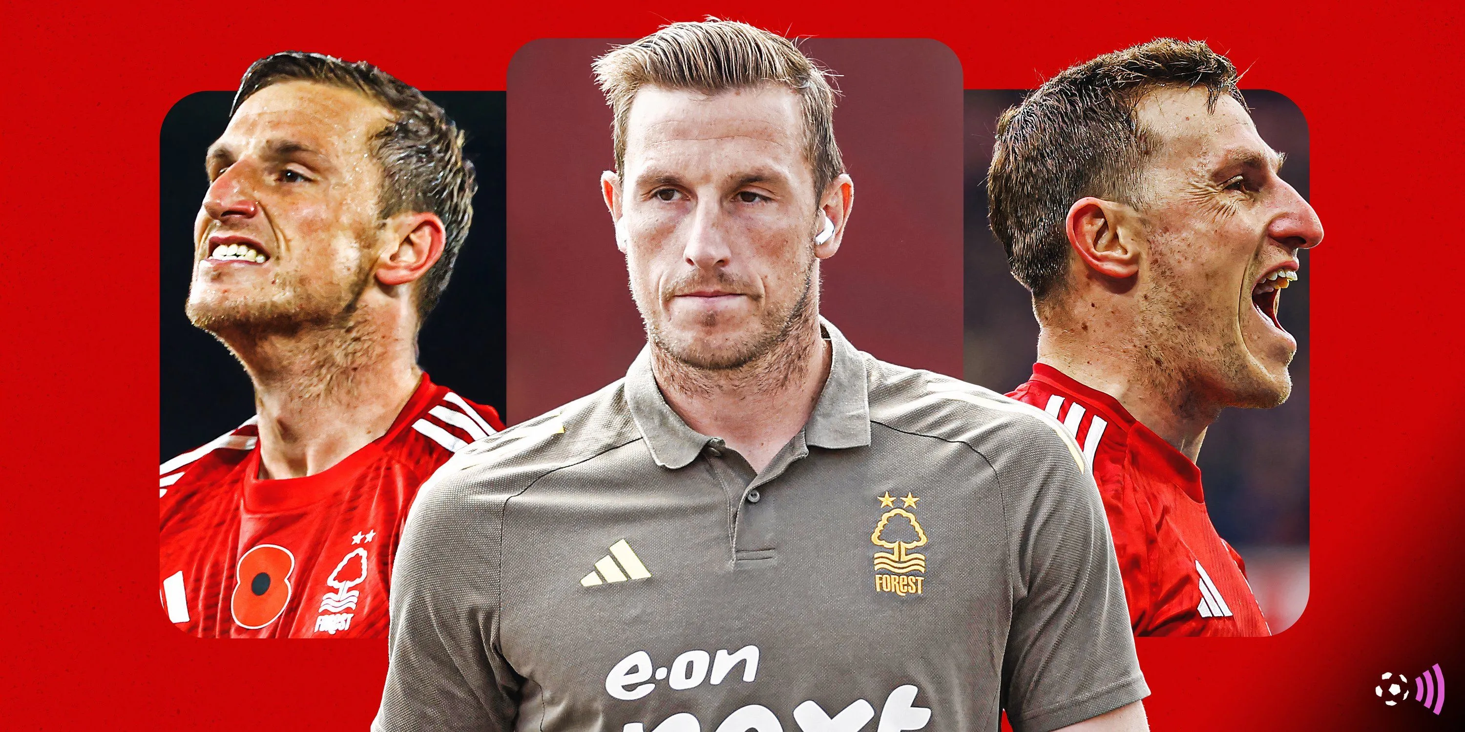 Tiền đạo Chris Wood ăn mừng bàn thắng cho Nottingham Forest tại Premier League