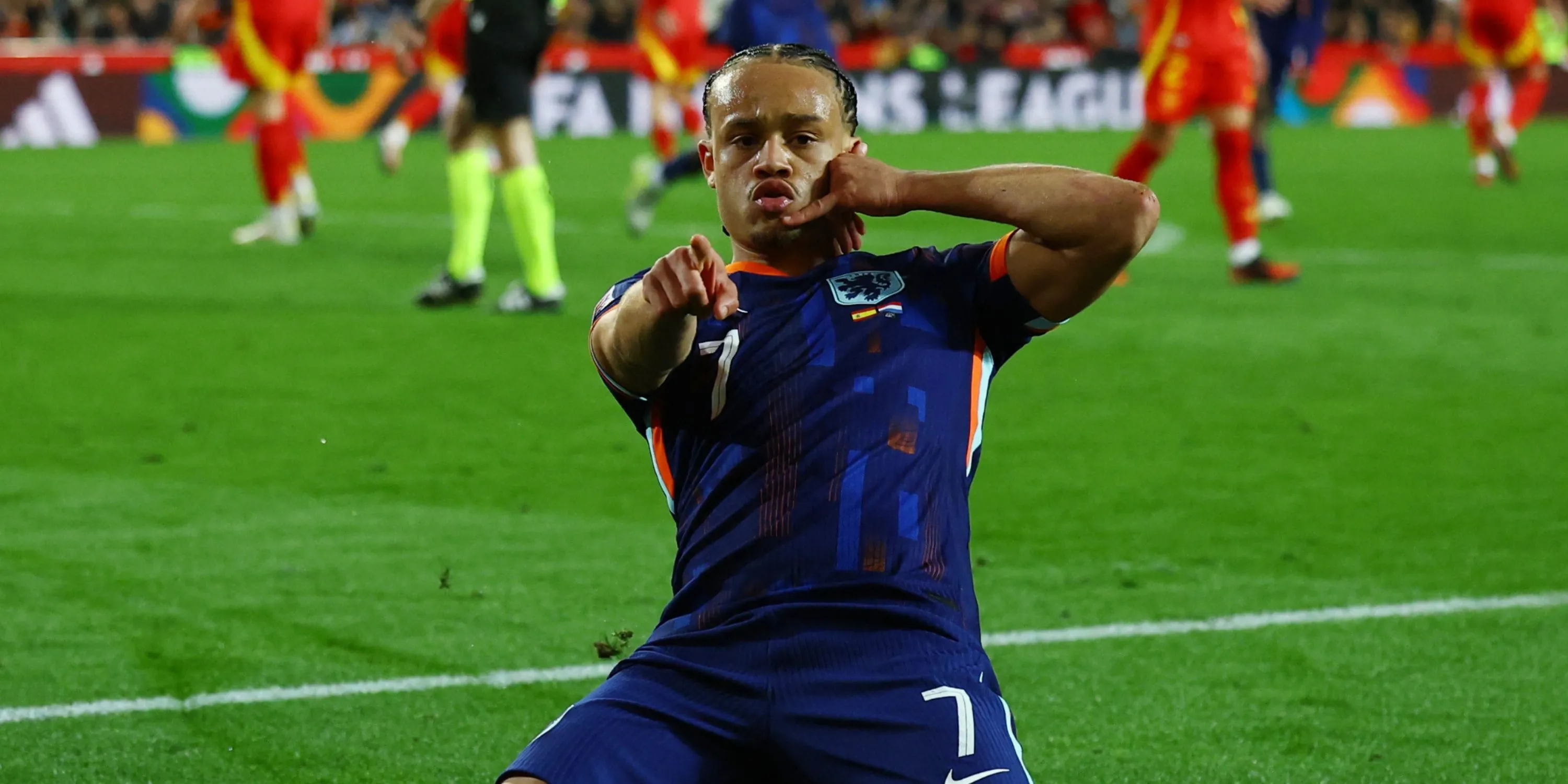 Xavi Simons trong màu áo RB Leipzig, mục tiêu chuyển nhượng của Chelsea