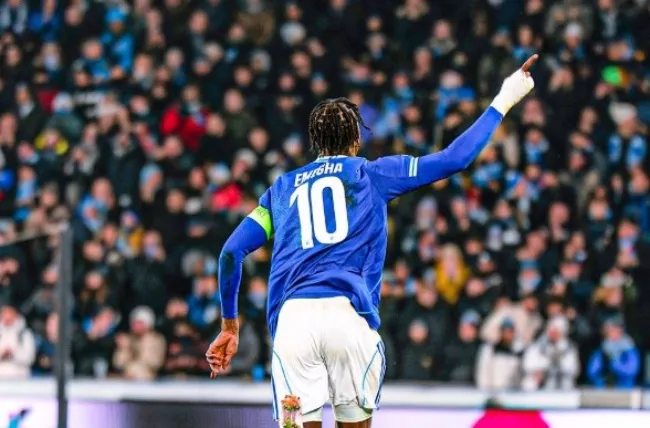 Emmanuel Emegha ghi bàn gỡ hòa cho Strasbourg